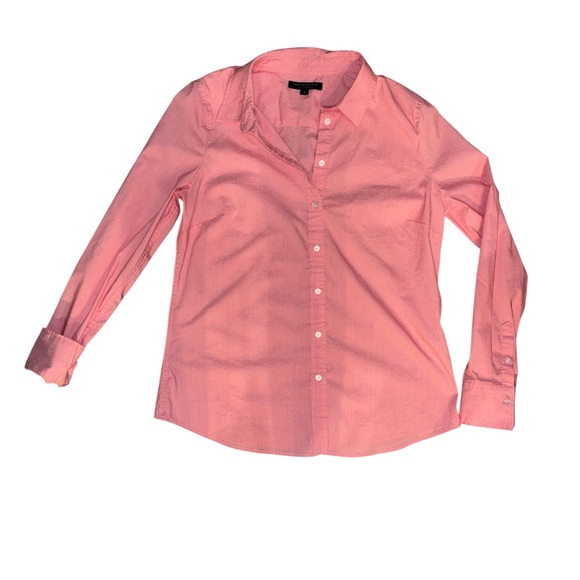 Banana Republic Button Down with Buttoned Cuffs Riley Tailored Fit Shirt Sz 8 - Picture 2 of 5